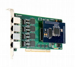  Quad span asterisk E1 t1 voip card with HDEC