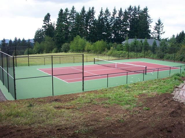 Tennis court chain link wire mesh fence 3
