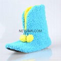 fashion lady indoor boots pv fur upper material  2