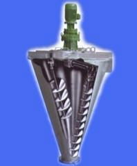 Model DSH cantilevered mixer with non-symetry double spiral taper