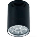 7W silver/black  LED down light