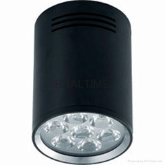 7W silver/black  LED down light 