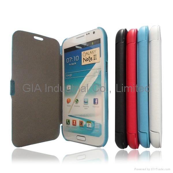 Leather Flip Case Cover For Samsung Galaxy Note II N7100