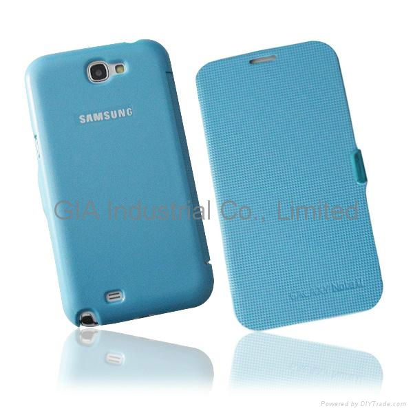 Leather Flip Case Cover For Samsung Galaxy Note II N7100 4