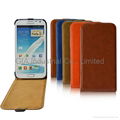 Leather Flip Card Case for Samsung Galaxy Note 2 N7100 1