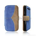 Leather Flip Card Case for Samsung Galaxy Note 2 N7100 4