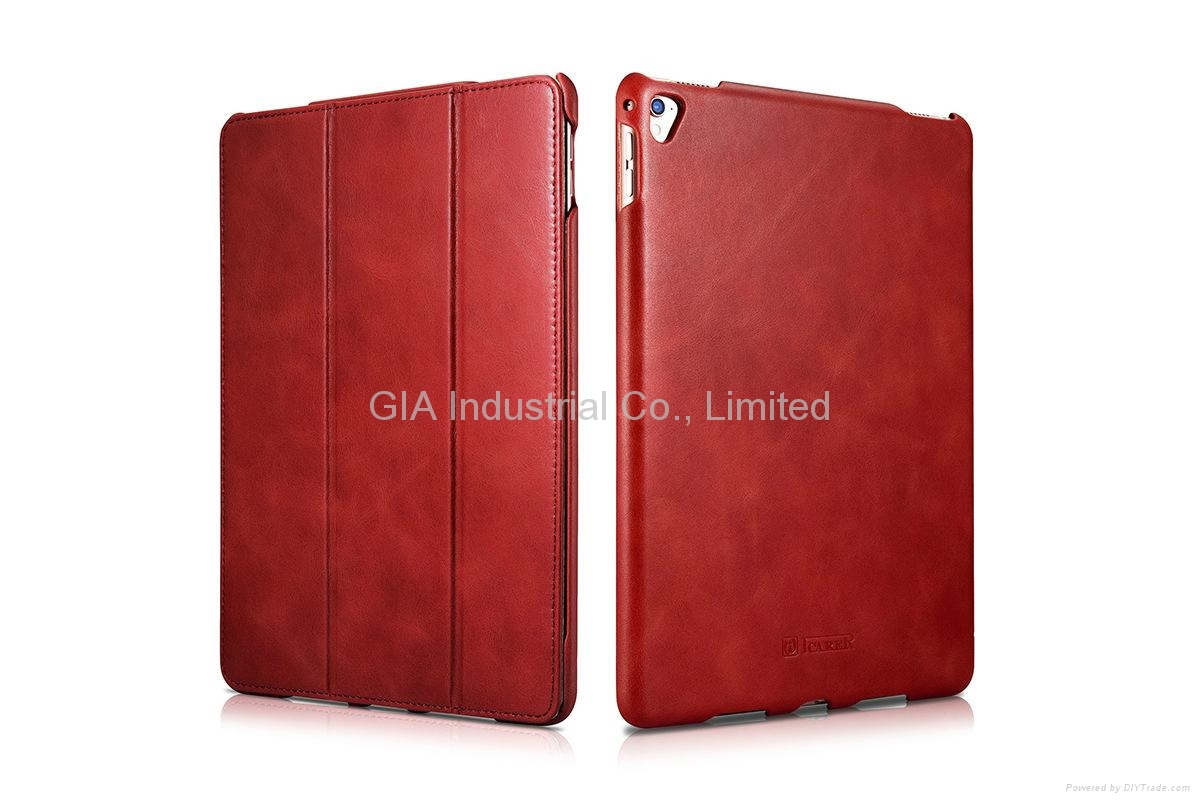 9.7'' iPad Pro Genuine Leather Folio Flip Case IPD97PR12 iCarer/OEM