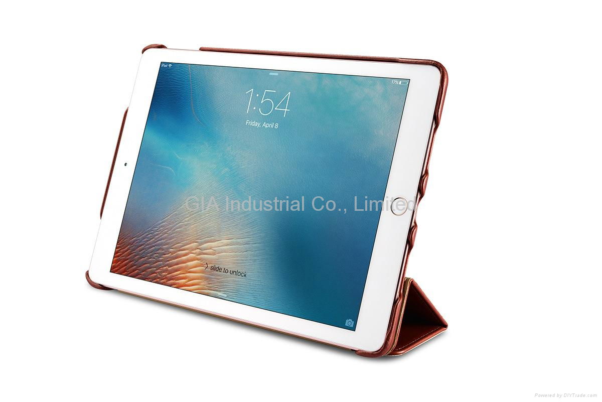 9.7'' iPad Pro Genuine Leather Folio Flip Case 5