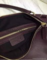 Black genune leather handbag shoulder strap bag crossbody bag 4