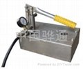 Portable manual pressure testing pump