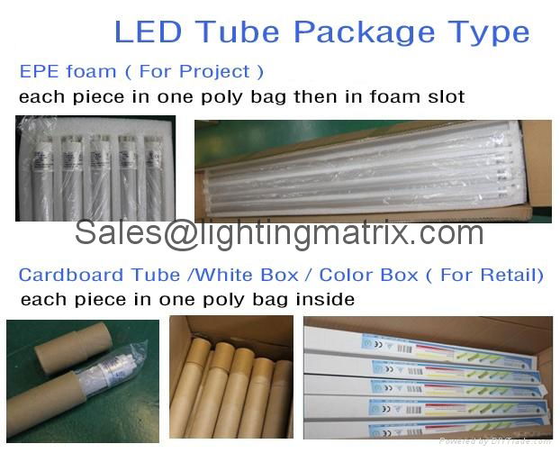 Dimmable T8 LED Tube Light 10%-100% 5