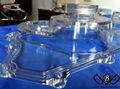 Clear pmma parts with high leave polishing and helicoil insert 2