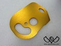 Simple Aluminum CNC parts with gold