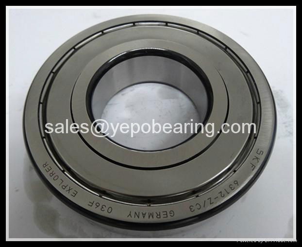 6312 Open ZZ 2RS  SKF FRANCE DEEP GROOVE BALL BEARING 3