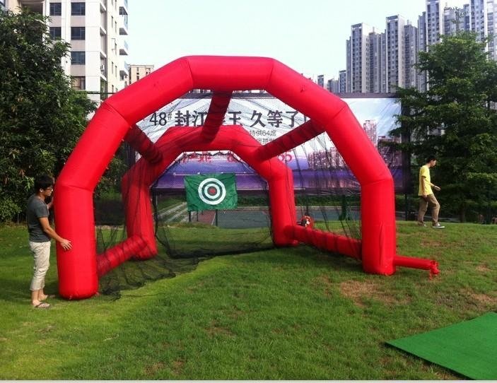 Inflatable golf net