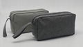 600D polyester promotion large toiletry bag with short polyester webbing handle  1