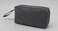 Promotion gift cheap men toiletry bag grey colour polyester made 3