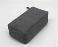 Promotion gift cheap men toiletry bag grey colour polyester made 5