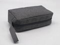 Promotion gift cheap men toiletry bag grey colour polyester made