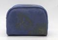 16oz canvas beauty women daisy cosmetic bag sky blue color