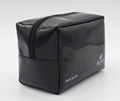 Vinyl PVC promotion beauty women makeup bag black colour  4