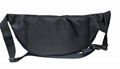 600D polyester unisex fanny pack black colour  4