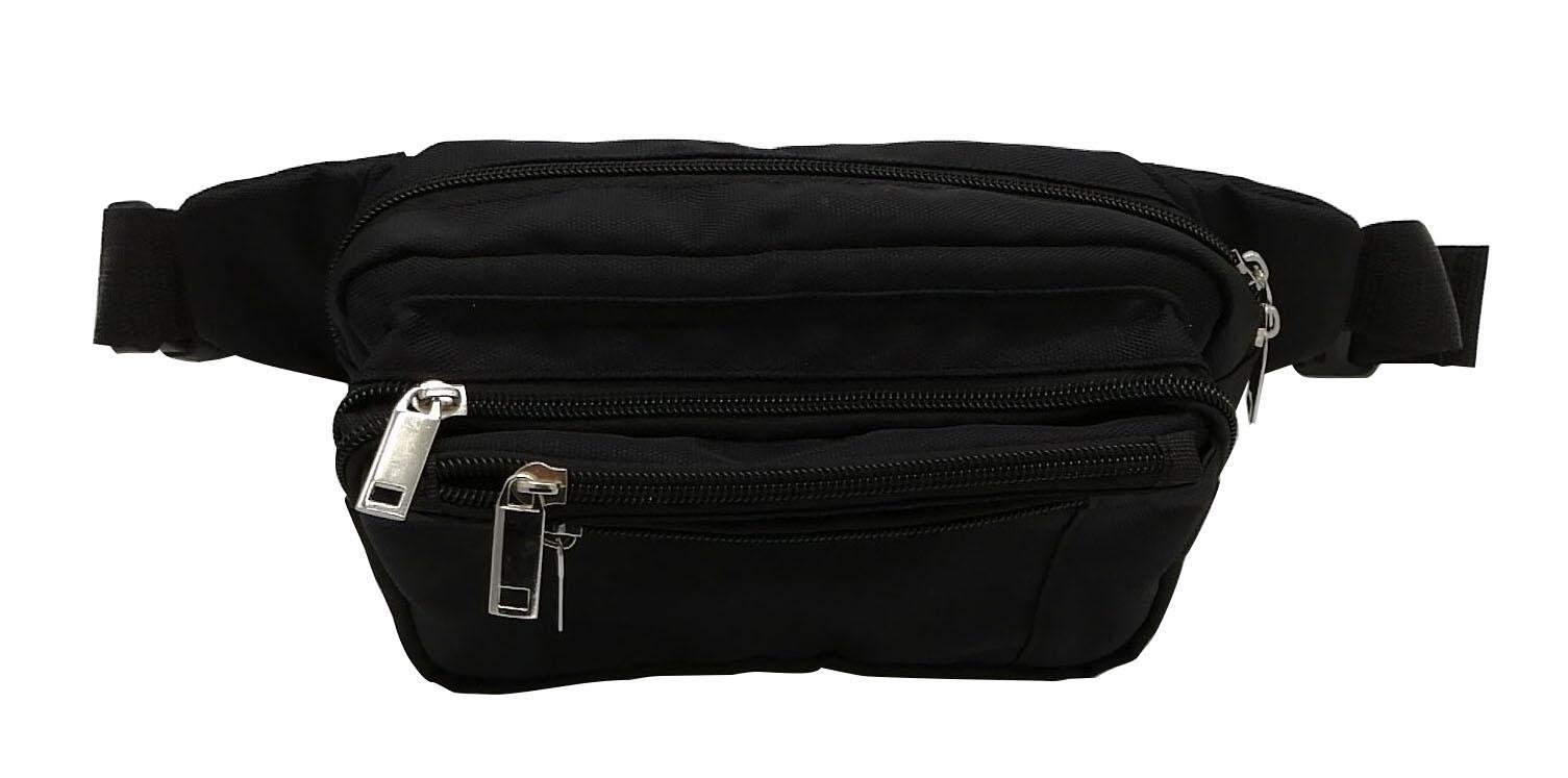 Latest unisex trend hip/waist bag polyester made in black colour 