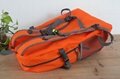 Latest light lattice nylon foldable camping backpack orange colour 5