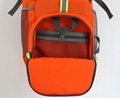 Latest light lattice nylon foldable camping backpack orange colour 6