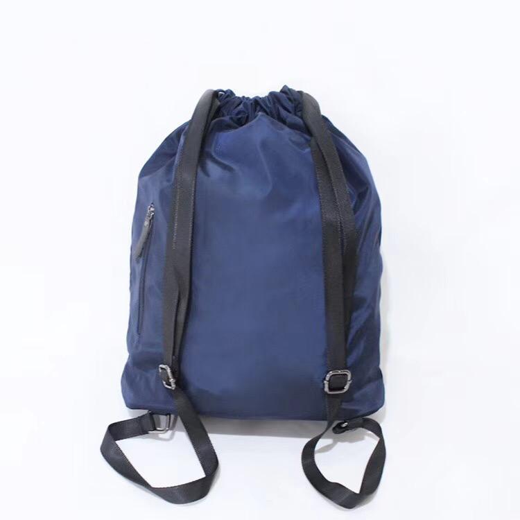 Latest 230D nylon drawstring backpack blue colour  2