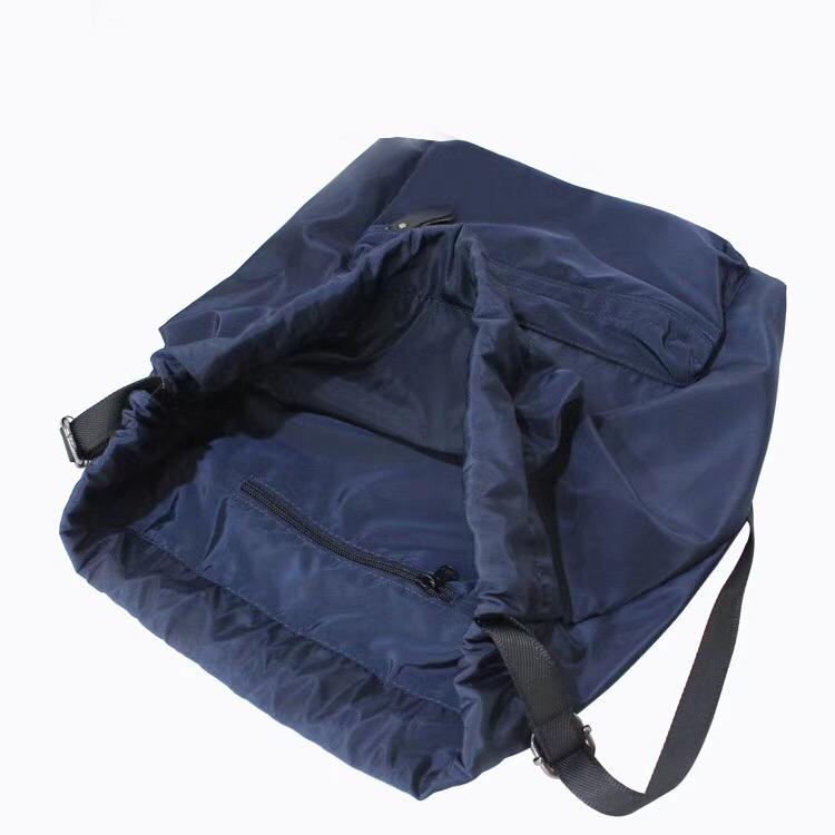 Latest 230D nylon drawstring backpack blue colour  3