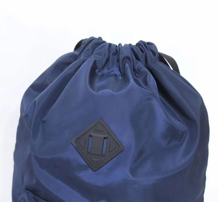 Latest 230D nylon drawstring backpack blue colour  5