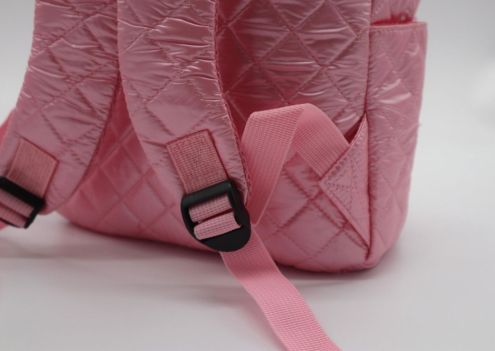 Nylon quilted lovely kids small pink school bag for kindergarten girls 5