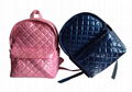 Nylon quilted lovely kids small pink school bag for kindergarten girls