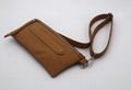 PU leather brown colour beauty lady hip/fanny bag with adjustable strap  4