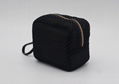 Promotion gift Lady beauty black mesh small cosmetic pouch w/wrist handle 