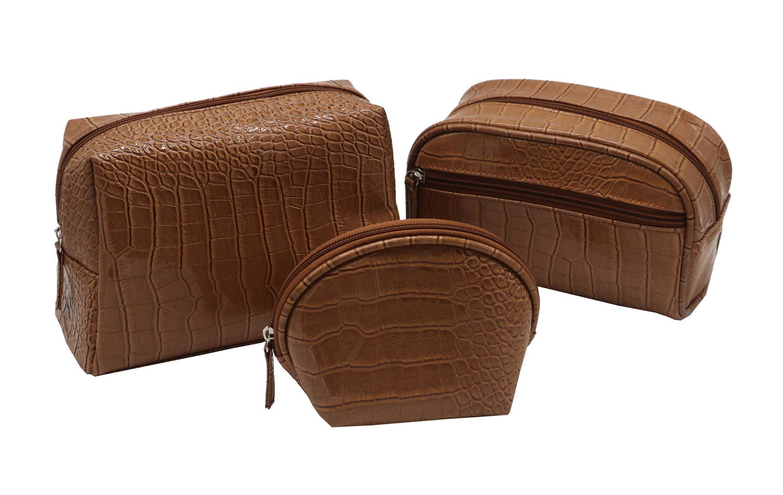 Brown shell shape mini cosmetic bag for women  5