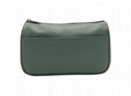 The pistachio green lady beauty Clutch cosmetic bag with pocket