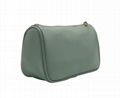 The pistachio green lady beauty Clutch cosmetic bag with pocket