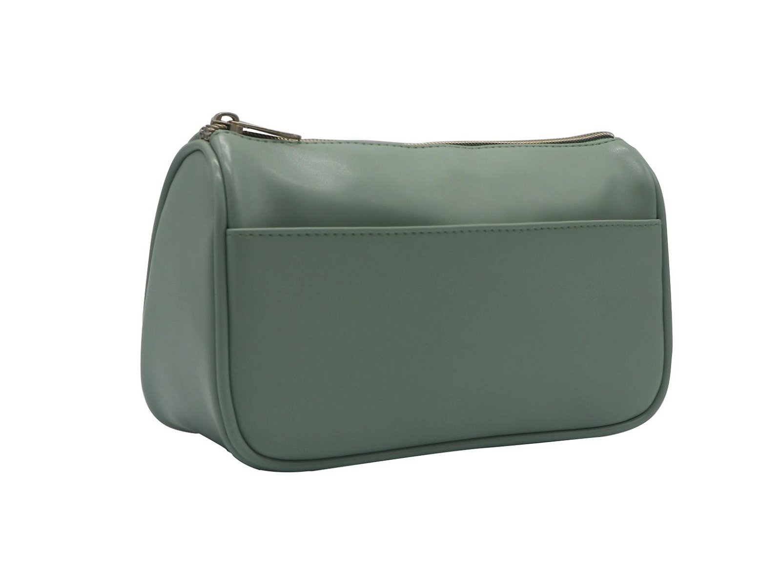 The pistachio green lady beauty Clutch cosmetic bag with pocket 4