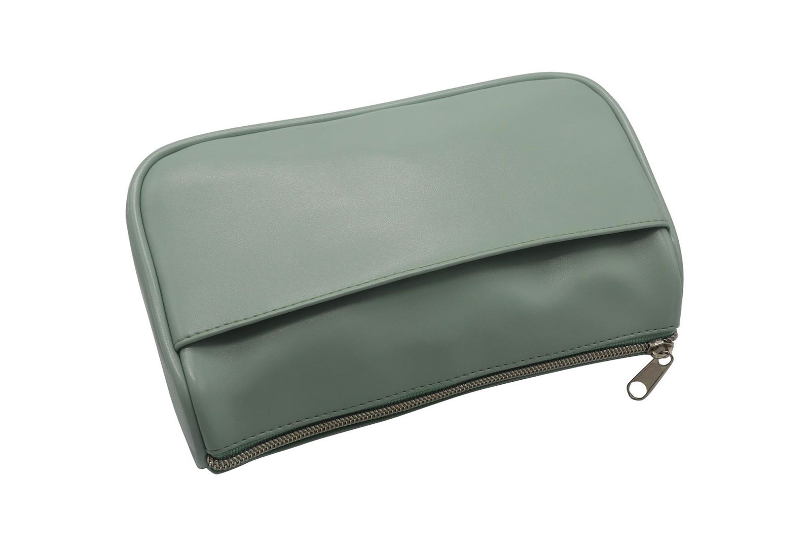 The pistachio green lady beauty Clutch cosmetic bag with pocket 5