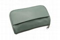 The pistachio green lady beauty Clutch cosmetic bag with pocket