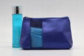 Promotion gift PU made beauty PU cosmetic bag with mesh window  1