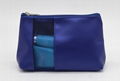 Promotion gift PU made beauty PU cosmetic bag with mesh window 