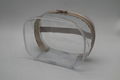 0.5mm transparent PVC promotion gift cosmetic case with handle