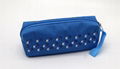 600D polyester children pencil pouch with polyester webbing handle