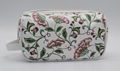 Large capacity women beauty travel cosmetic bag with short handle in white  2