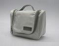 1680D polyester unisex small white travel toiletry bag with mirror 3