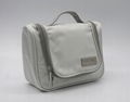 1680D polyester unisex small white travel toiletry bag with mirror 2