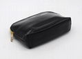 Shiny black vinyl PU high grade gift cosmetic bag to vip customers 4